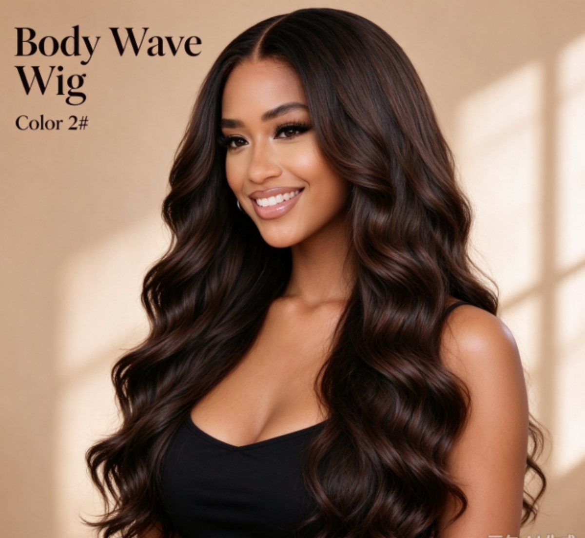 #2 Body Wave Human Hair Wig, Natural Human Hair 13x4 Lace Frontal Wig For Black Women Real Warehouse Stock.