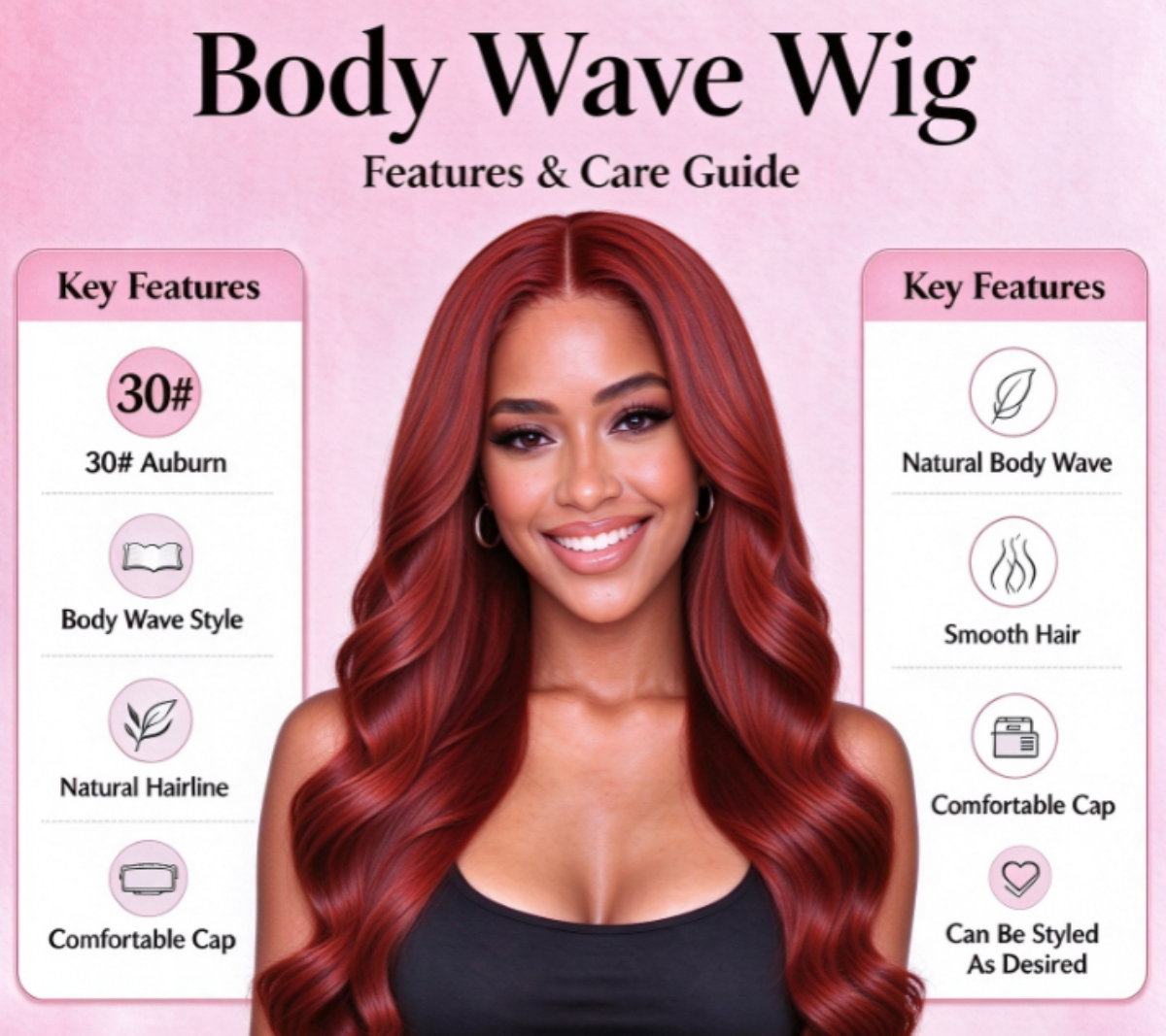 #30 Body Wave Human Hair Wig, Natural Human Hair 13x4 Lace Frontal Wig For Black Women Real Warehouse Stock.