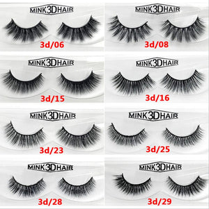 3D Mink Eyelashes 1 Pair/Set False Eyelashes Natural Long Realistic Eyelashes Wholesale Price - CocoBeautySupply