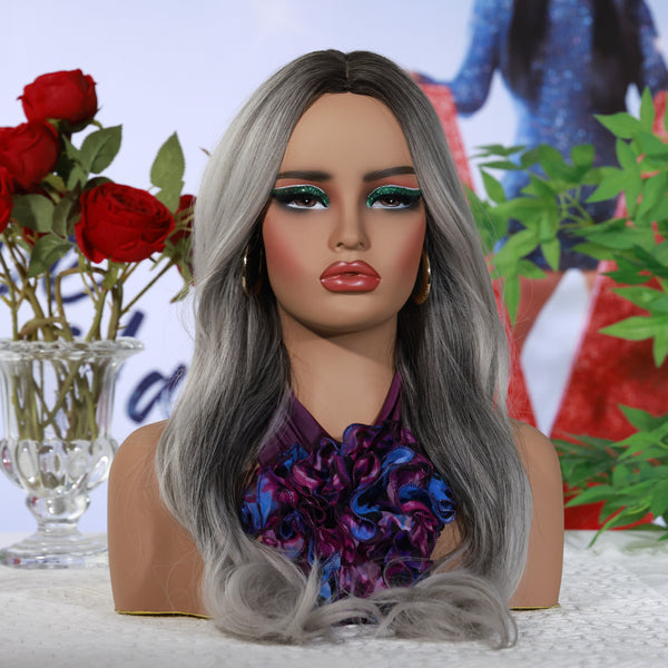 Realistic Female Mannequin Head Stand DC-487-BX2