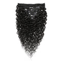 Brazilian Water Wave Human Hair Clips In Hair Extensions 8Pcs/Set