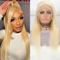 #613 Blonde Straight Human Hair 13x4 Lace Frontal Wig