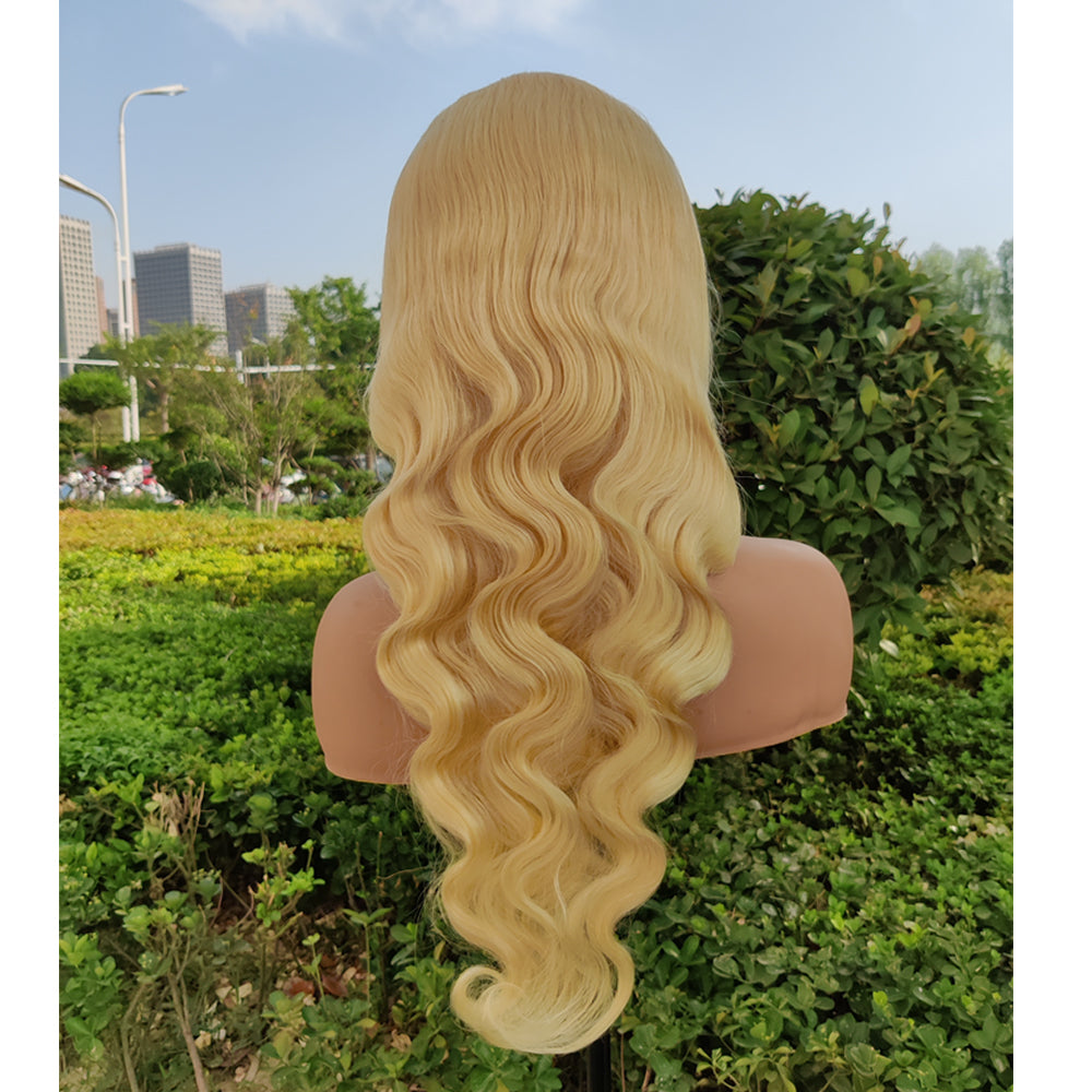 613 Blonde Body Wave Human Hair 13x4 Lace Front Wigs