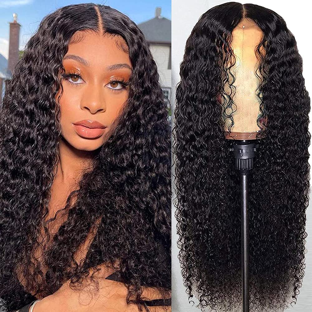 30Inch~40Inch Long Curly Human Hair 13x4 Lace Front Wigs