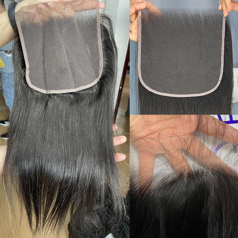 Brazilian Straight Virgin Human Hair 6x6 HD Lace Closure
