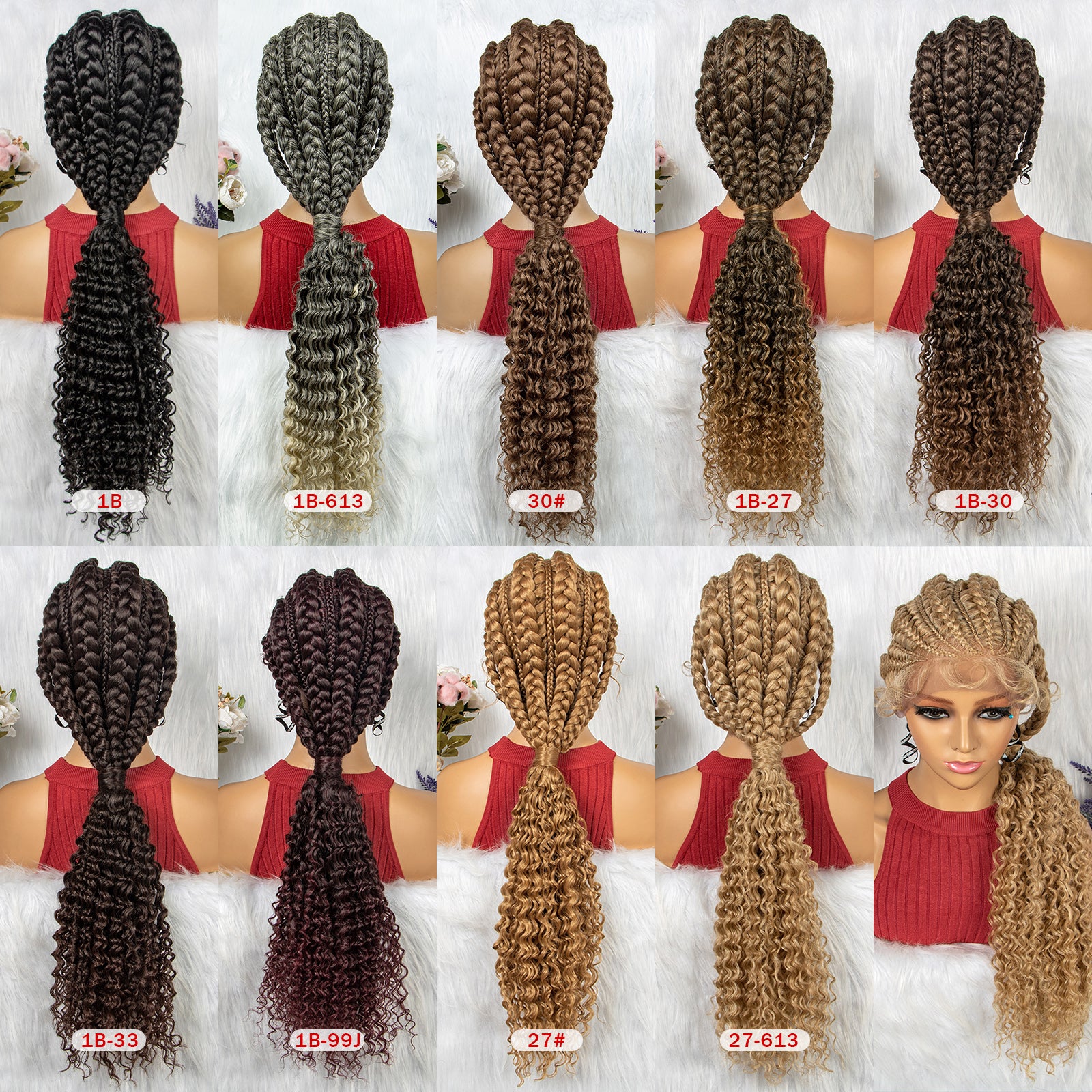 Long Synthetic Hair Braided Wigs