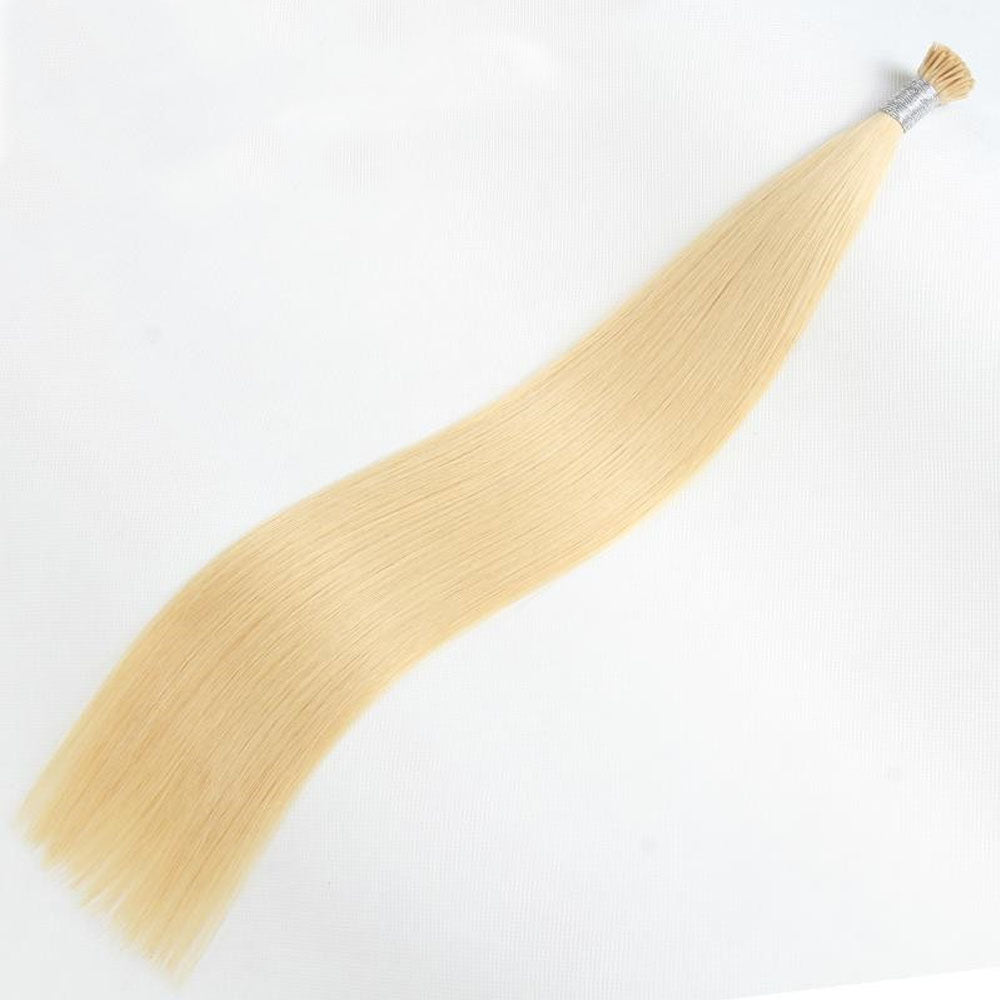 I tip Straight Human Hair Extensions Light Color