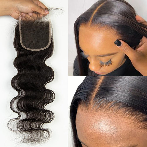 Brazilian Body Wave Virgin Human Hair 4x4 HD Lace Closure