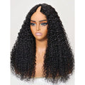 Brazilian Deep Curly Virgin Human Hair V Part Wigs