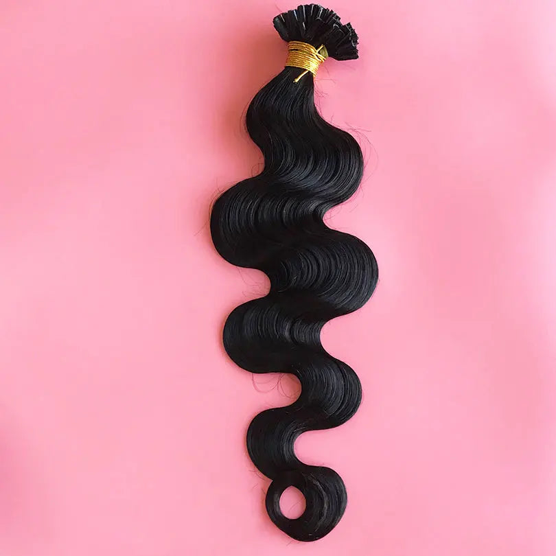 U Tip Body Wave Human Hair Extensions 100g Dark Color #1~#12
