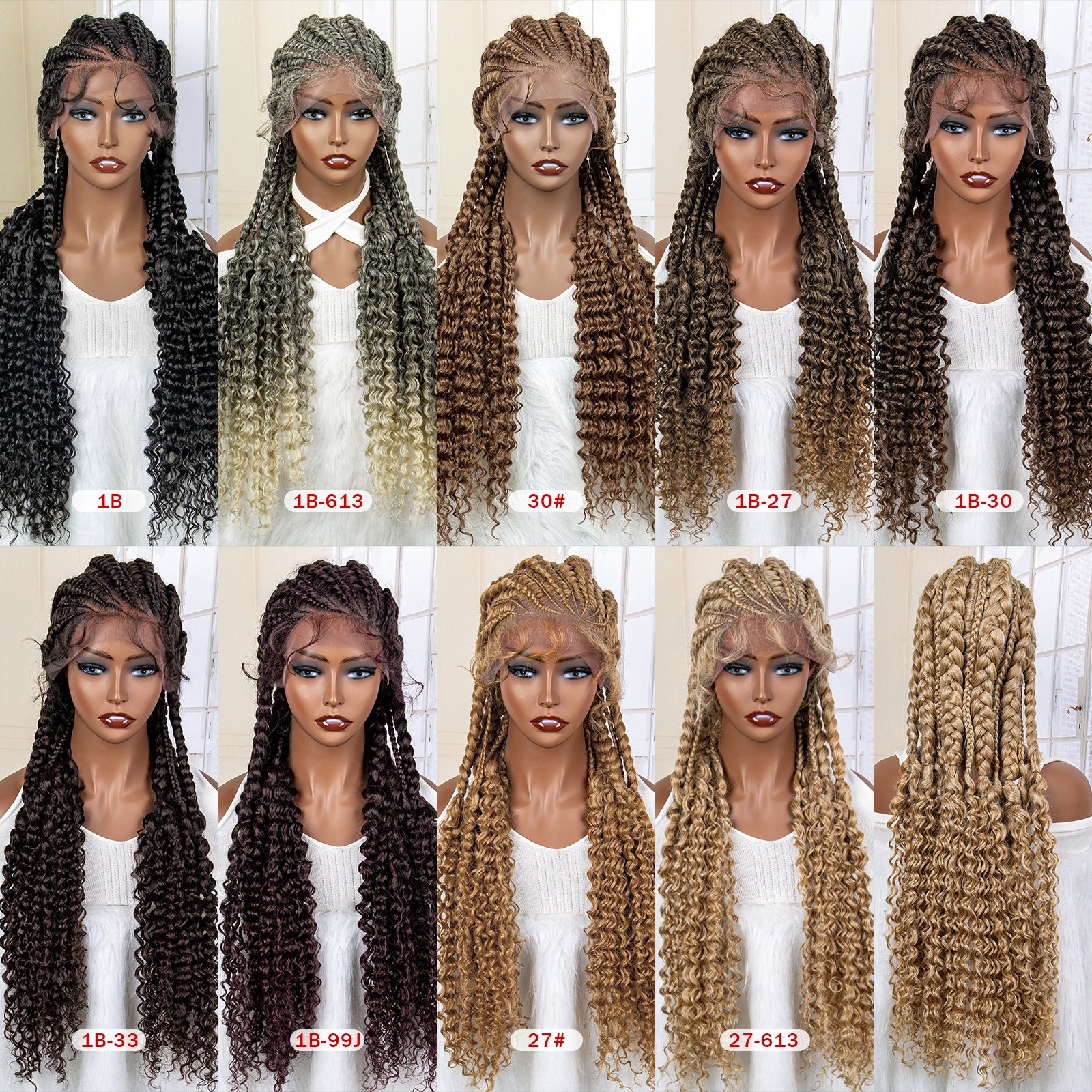 Long Synthetic Hair Braided Wigs