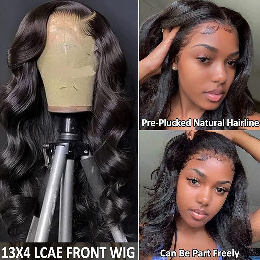 30Inch~40Inch Long Body Wave Human Hair 13x4 Lace Front Wigs