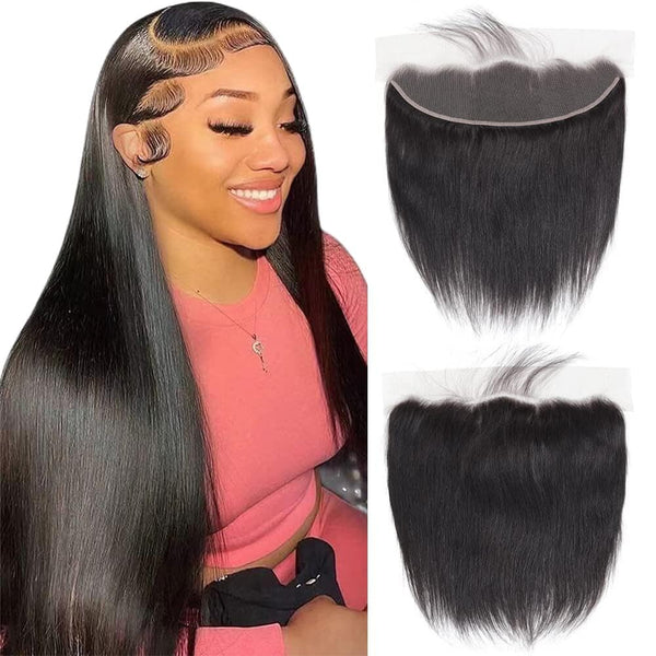 Brazilian Virgin Straight Human Hair 13x4 Lace Frontal Closure