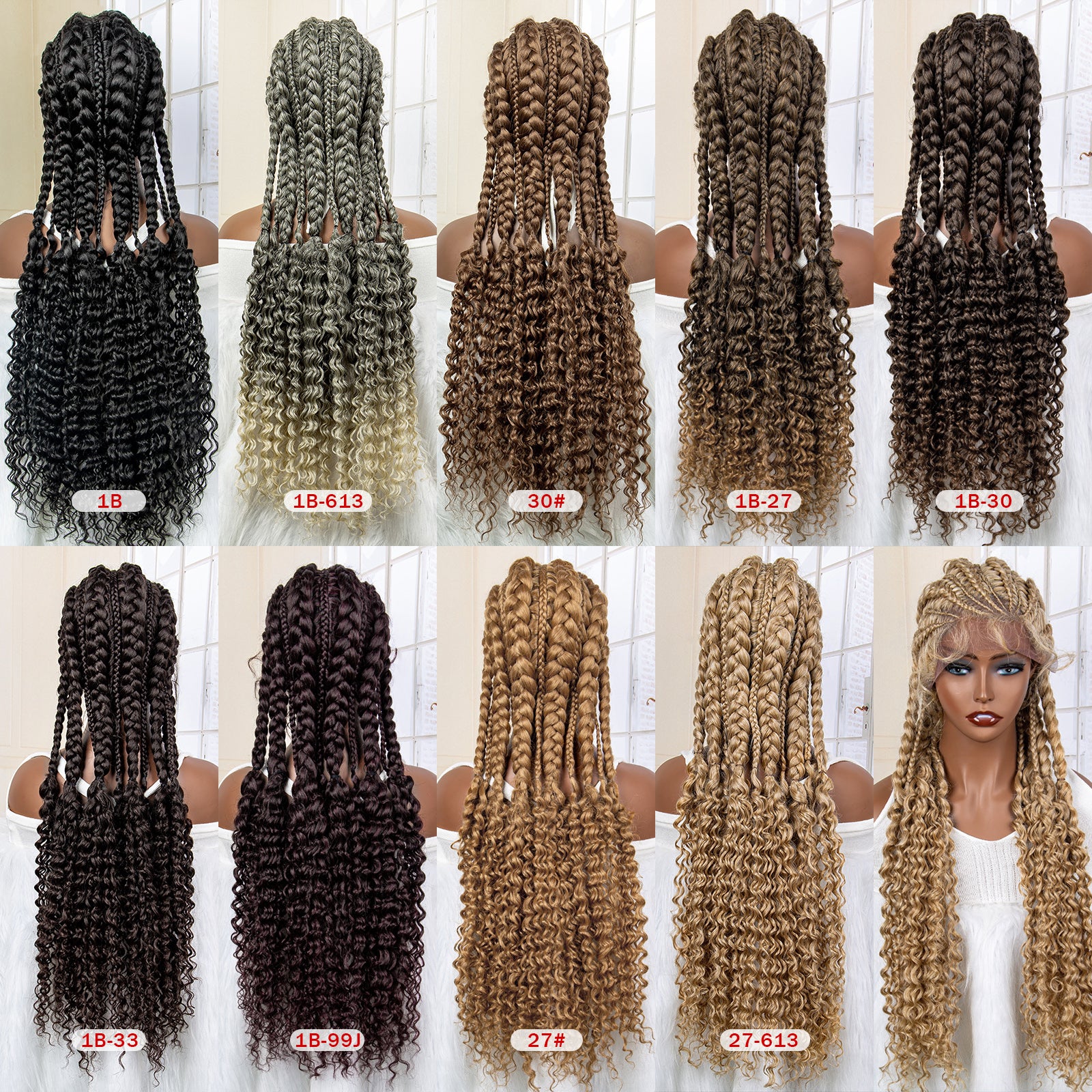 Long Synthetic Hair Braided Wigs