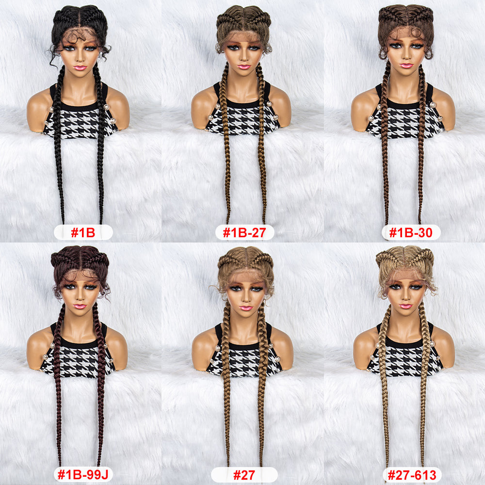 Long Synthetic Hair Braided Wigs