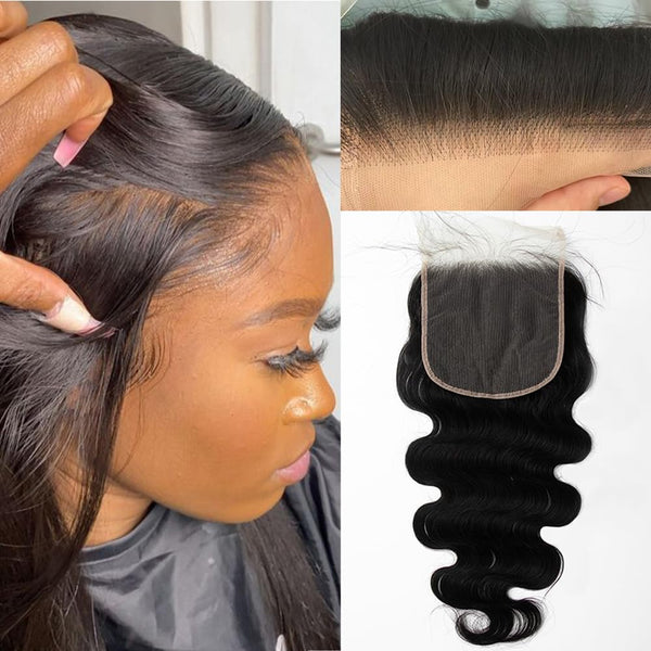 Brazilian Body Wave Virgin Human Hair 6x6 HD Lace Closure