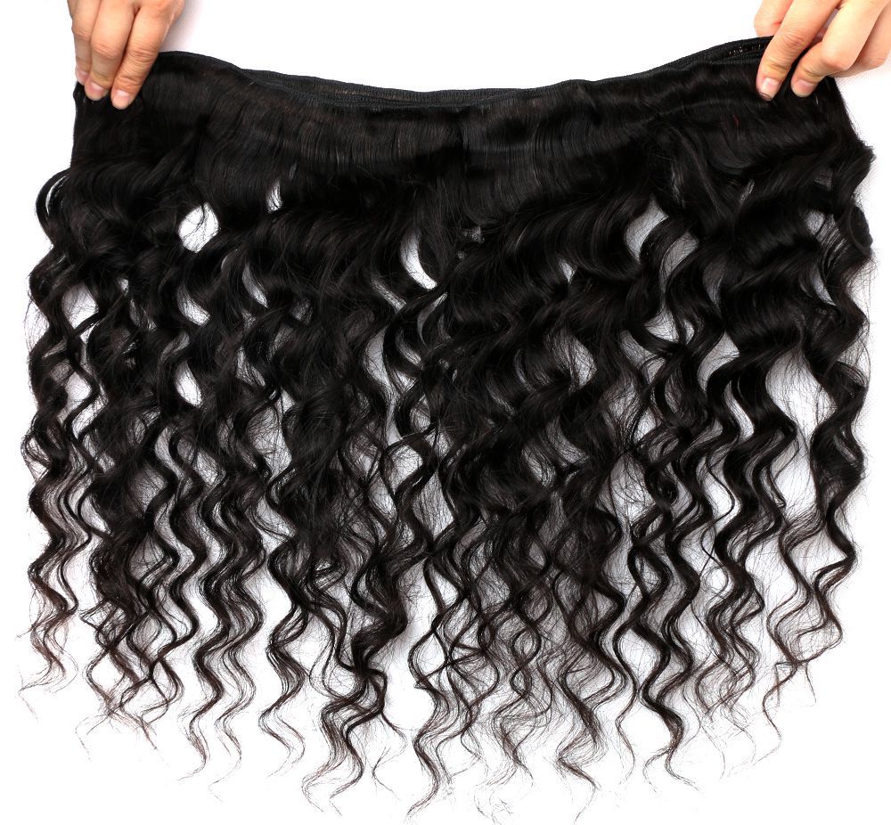 12A Grade Loose Deep Wave Human Hair 1 Bundle Hair Weft