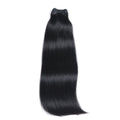 Bone‑Straight Brazilian Silky Straight/Body Wave Human Hair 1 Bundle for Sew In (Natural Black)