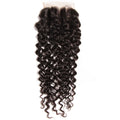 Brazilian Deep Curly Virgin Human Hair 4x4 HD Lace Closure