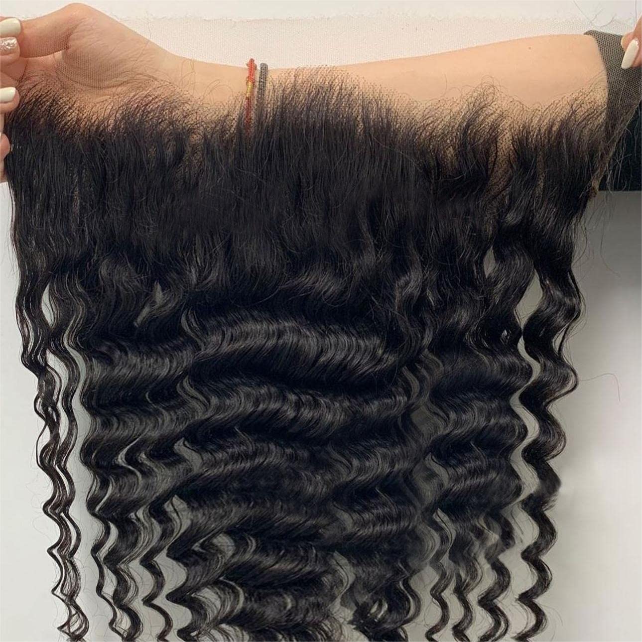 100% Virgin Human Hair Deep Wave 13x4 HD Ear to Ear Lace Frontal