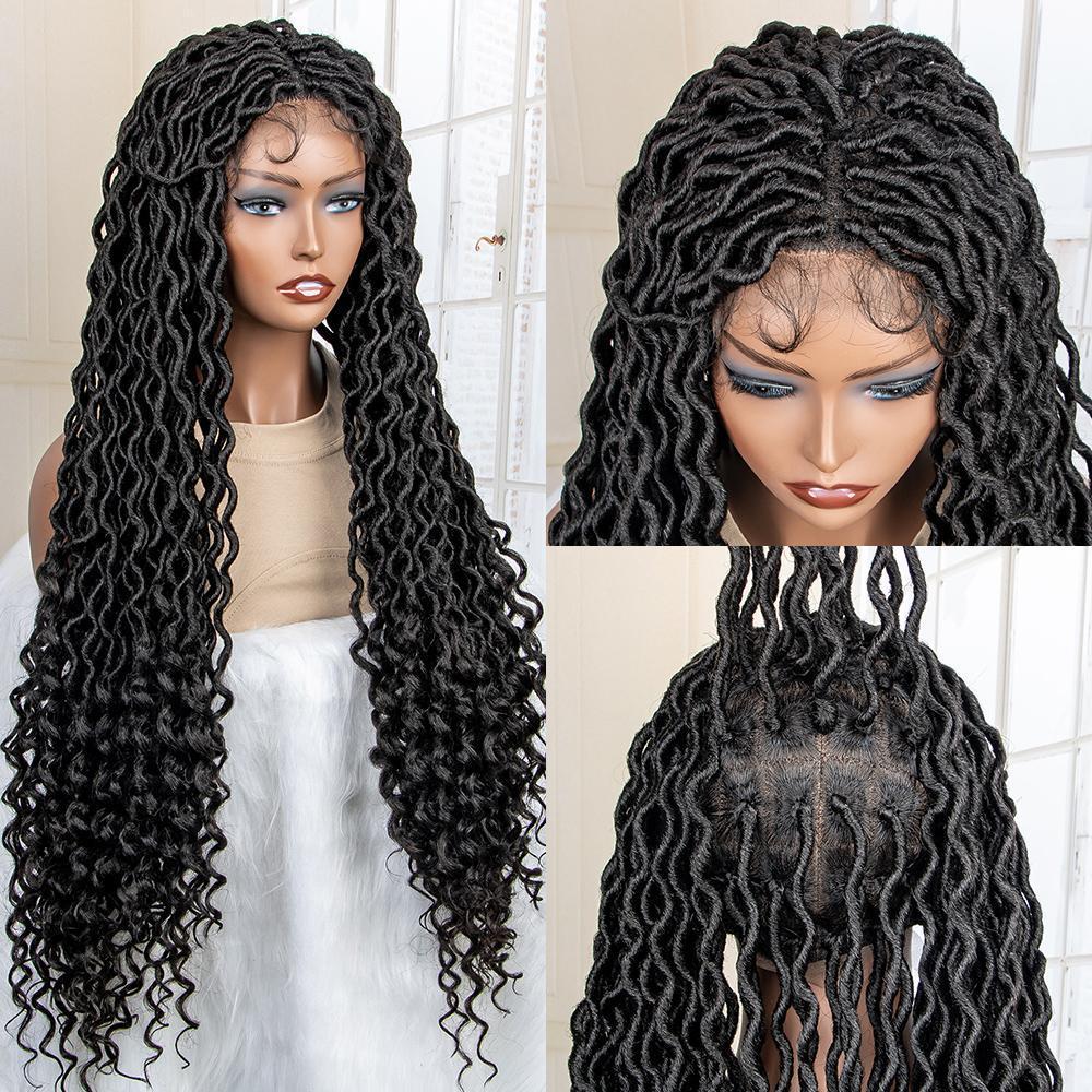 Full Lace Synthetic Hair Braided Wigs -017
