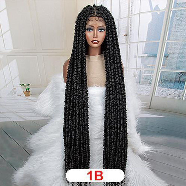 Full Lace Synthetic Hair Braided Wigs -025