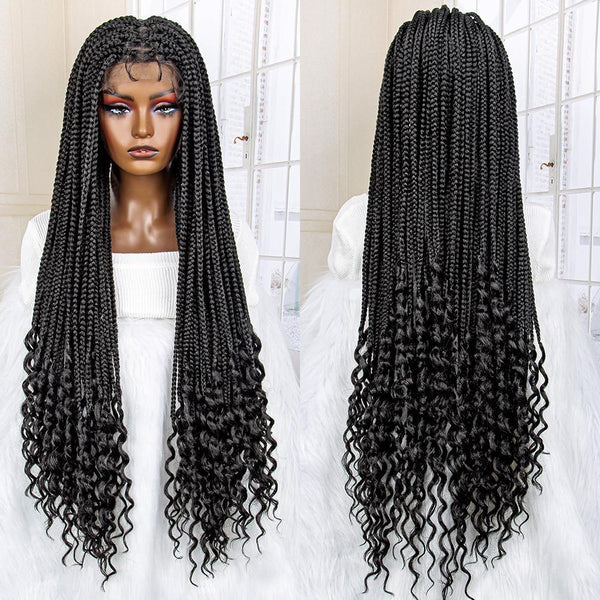 Full Lace Synthetic Hair Braided Wigs -027