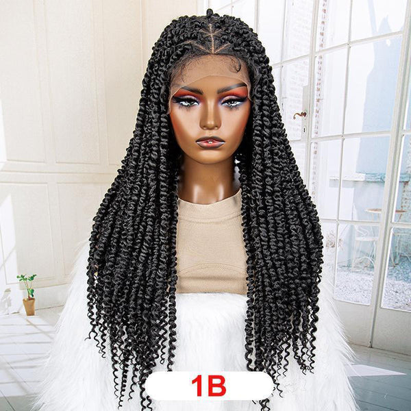 Full Lace Synthetic Hair Braided Wigs -030