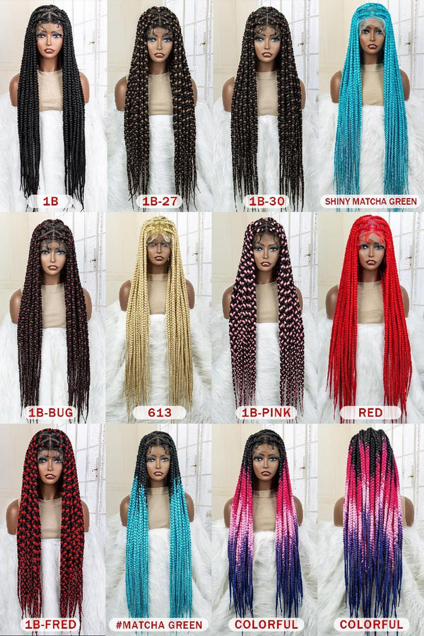 Full Lace Synthetic Hair Braided Wigs -033