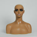 Realistic Female Brown Color Mannequin Head Stand DE-410-GM2