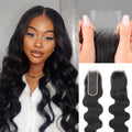 Brazilian Body Wave Virgin Human Hair 2x6 HD Lace Human Hair Closure