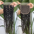 Brazilian Kinky Curly Virgin Human Hair 6x6 HD Lace Closure