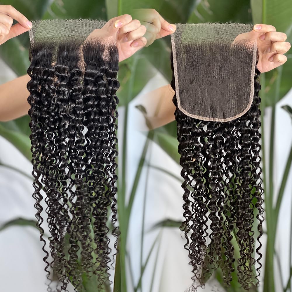 Brazilian Kinky Curly Virgin Human Hair 6x6 HD Lace Closure