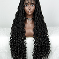 Long Black Afro Twist Synthetic Hair Full Lace Braid Wig