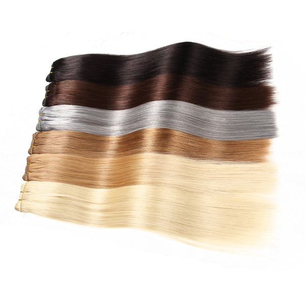 High Quality Human Hair Extensions for Blonde Lady