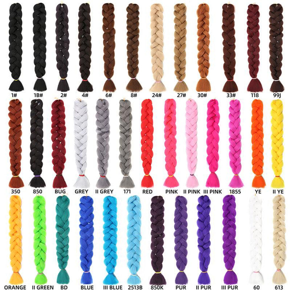 82Inches X-Pression Ultra Braids 100% Kanekalon Crochet Synthetic Hair Braids 165g 36 colors