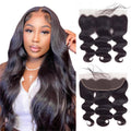 Brazilian Virgin Body Wave Human Hair 13x4 Lace Frontal Closure