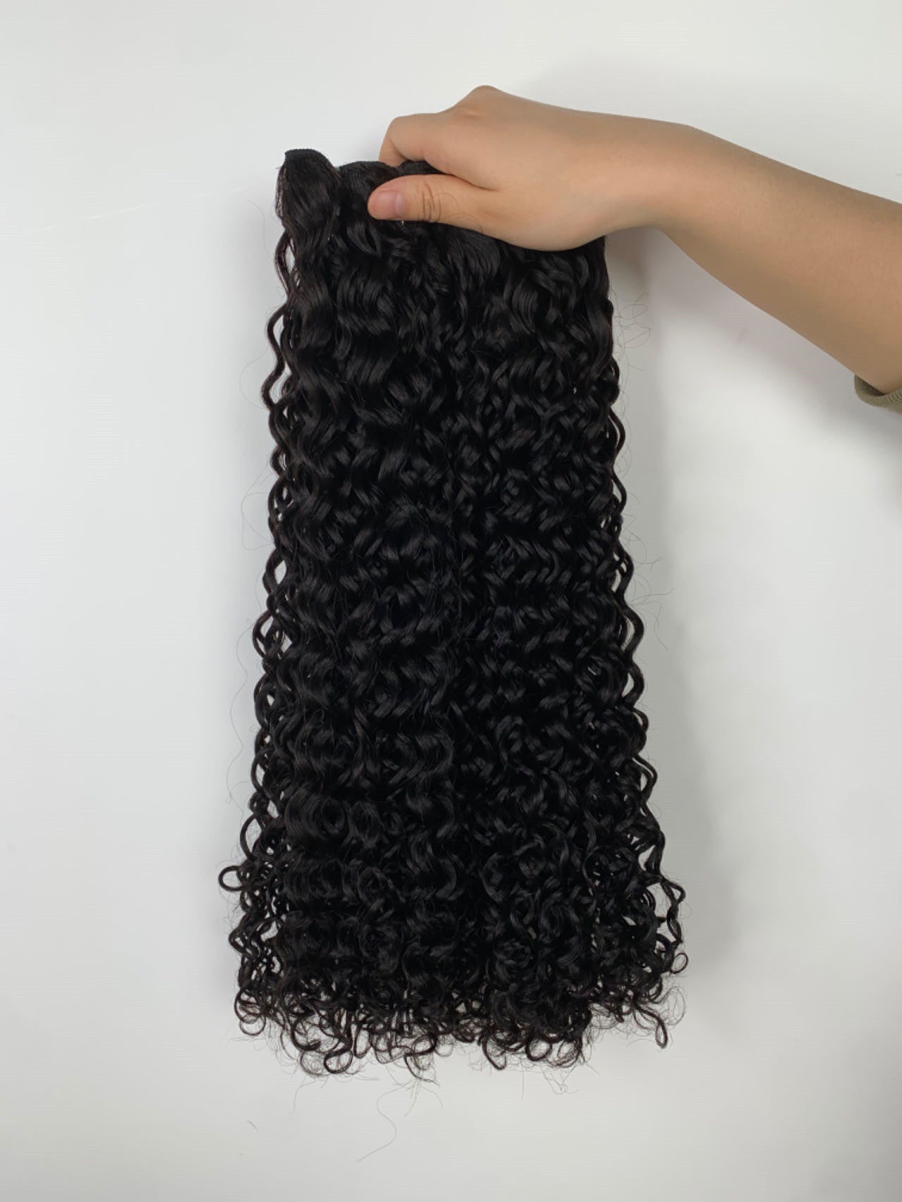 15A Double Drawn Curly Human Hair 3 Bundles
