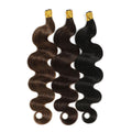 I Tip Body Wave Human Hair Extensions 100g Dark Color #1~#12