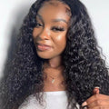 Water Wave Virgin Human Hair 4x4 Lace Closure Wig