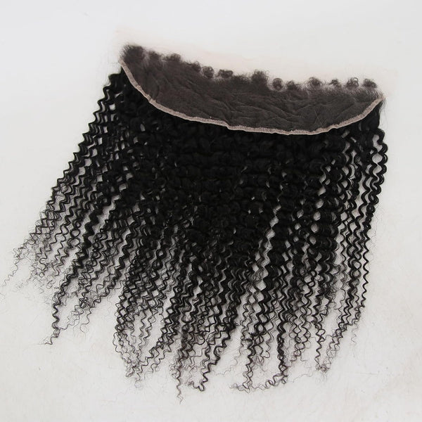 Brazilian Virgin Kinky Curly Human Hair 13x6 HD Ear to Ear Lace Frontal