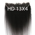 100% Virgin Human Hair Kinky Straight 13x4 HD Ear to Ear Lace Frontal