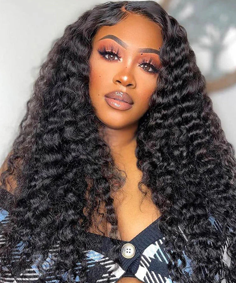 Water Wave Virgin Human Hair 13x4 Lace Frontal Wig