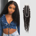 Brazilian Deep Wave Virgin Human Hair 2x6 HD Lace Human Hair Closure