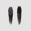 Brazilian Kinky Curly Virgin Hair 2x6 Transparent Lace Human Hair Closure