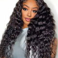 Deep Wave Virgin Human Hair 4x4 Lace Closure Wig