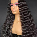 Deep Wave Virgin Human Hair 13x4 Lace Frontal Wig