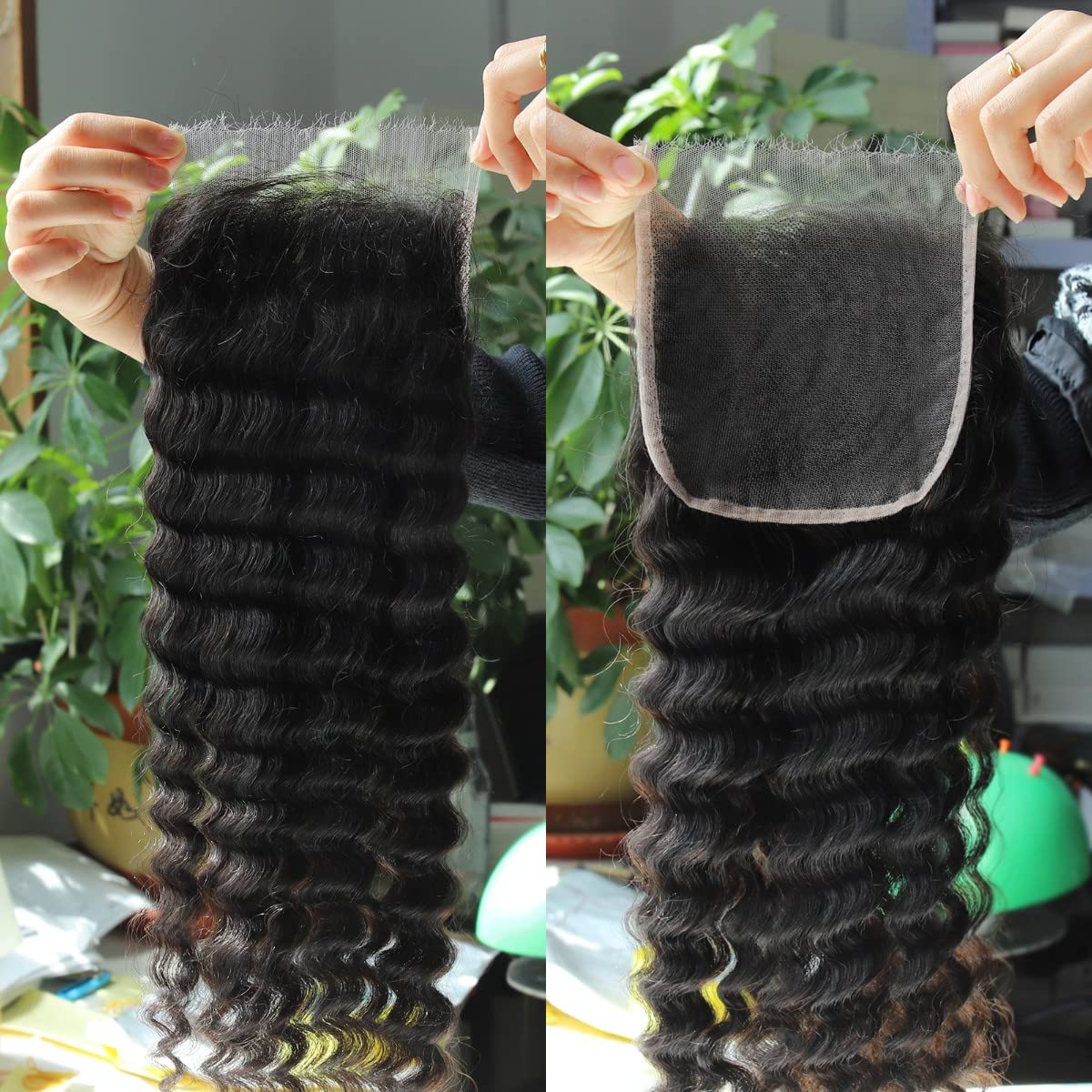 Brazilian Deep Wave Virgin Human Hair 5x5 HD Lace Closure