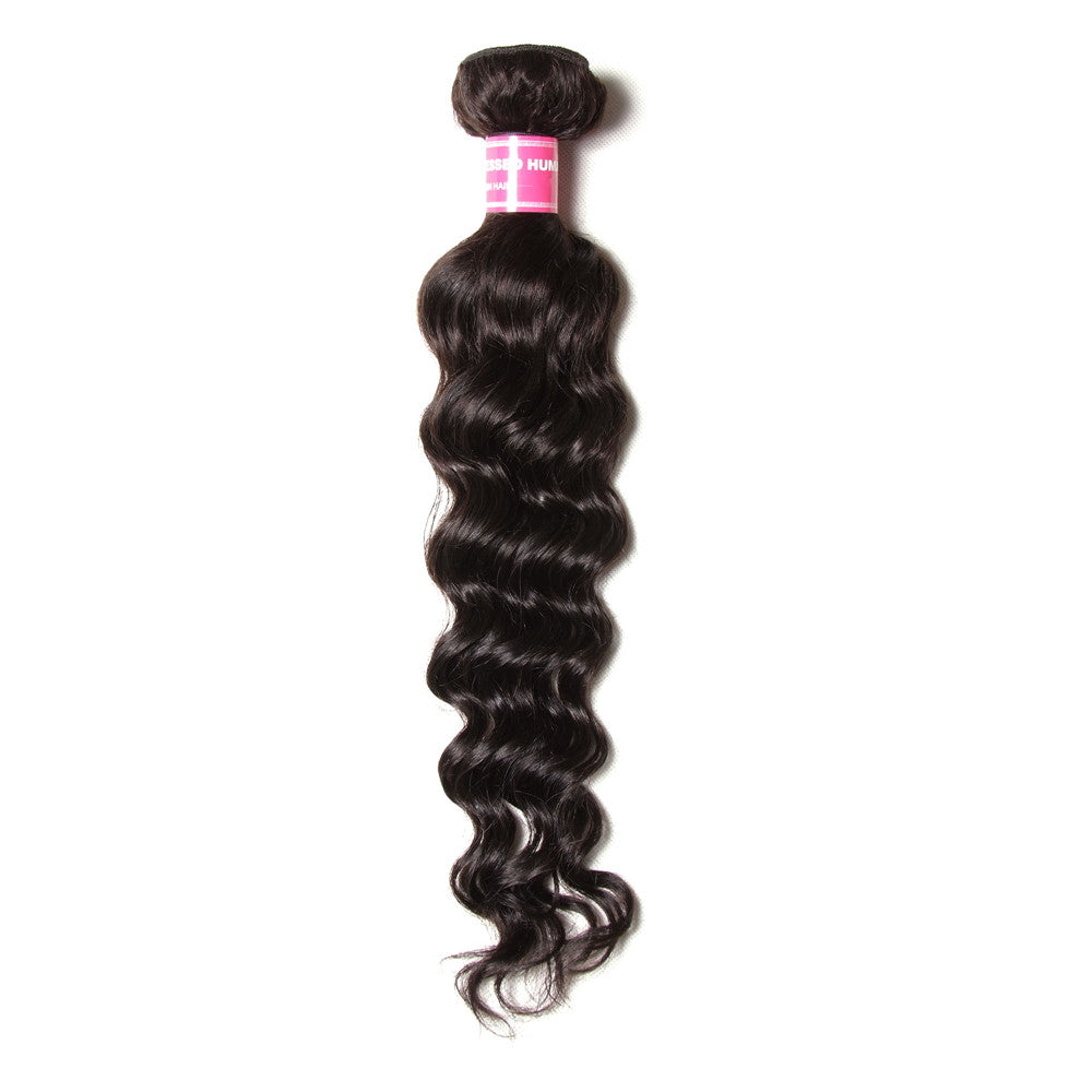 1 Pcs Hair Bundle 10A Grade Natural Wave Human Hair Weft
