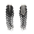 Brazilian Deep Wave Virgin Hair 2x6 Transparent Lace Human Hair Closure